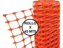 Comprar Malla Seguridad Naranja - Rollo De 45 Mts Largo X 1 Mts Alto - Ideal Obras, Jardines Y Mas