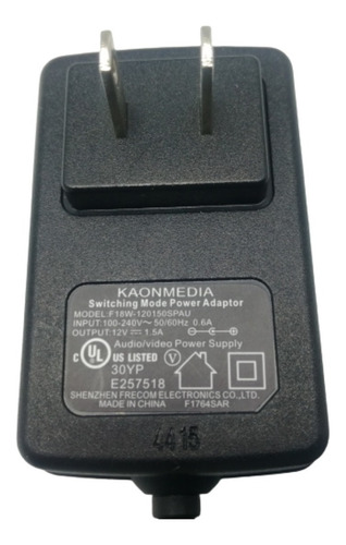 Imagen 5 de 5 de Adaptador Corriente 12v 1.5a