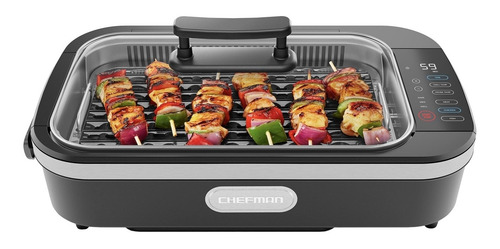 Chefman, Parrilla Eléctrica Para Interiores Libre De Humo