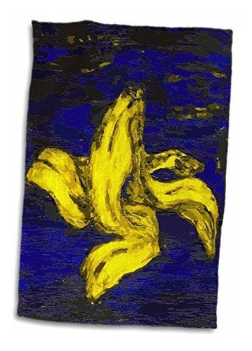 3d Rose Banana Peal Twl ******* Toalla, 15  X 22 , Multicolo