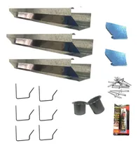 Comprar Kit Calha Telhado Beiral 2 Metros Calha Galvanizada