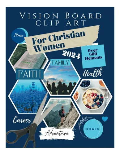 Libro: Imagen Prediseñada De Vision Board Para Mujeres Crist