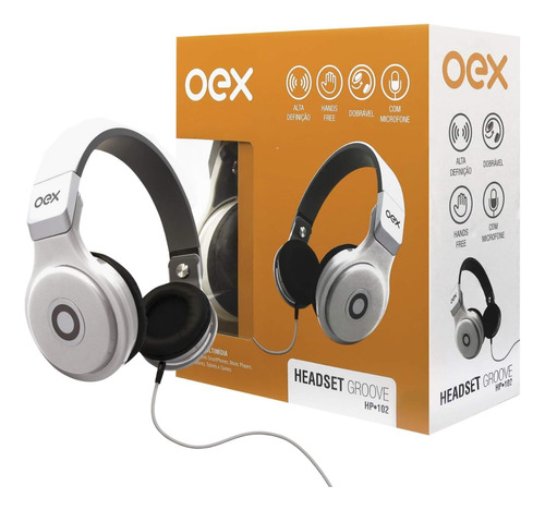 Fone De Ouvido Headset Dobrável Microfone Alta Definição Oex