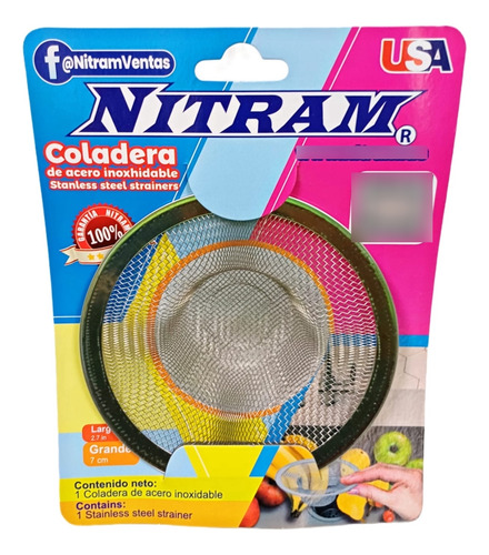 Coladera Para Tarja De Acero Inoxhidable (1 Pieza)