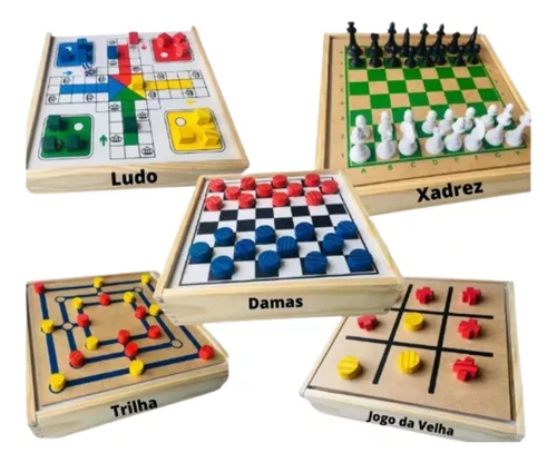 Ludo e Dama - Em kit com mais 2 Jogos de Tabuleiro, Elo7