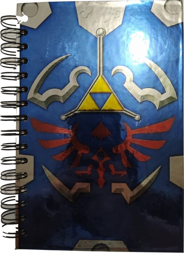 Zelda Hylian Escudo Libreta De Dibujo Pasta Dura Brillante