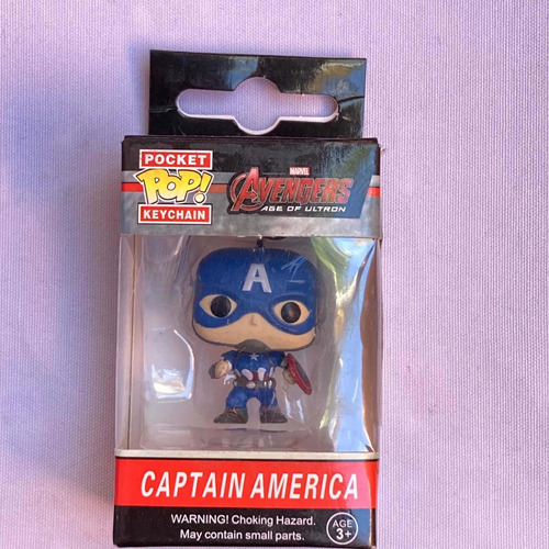 Llavero Pocket Pop By Funko Avengers Captain America Nuevo
