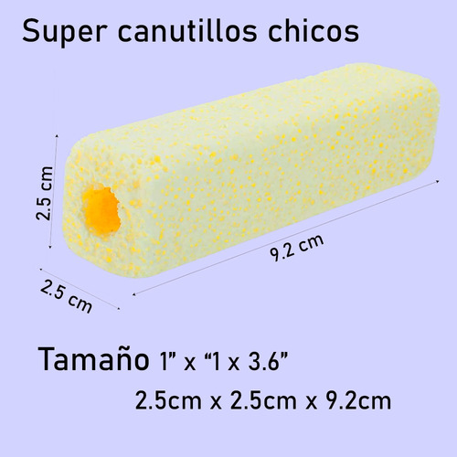25 Pzas Mega Canutillos Ch De 9cm Cerámicos Filtro Biológico