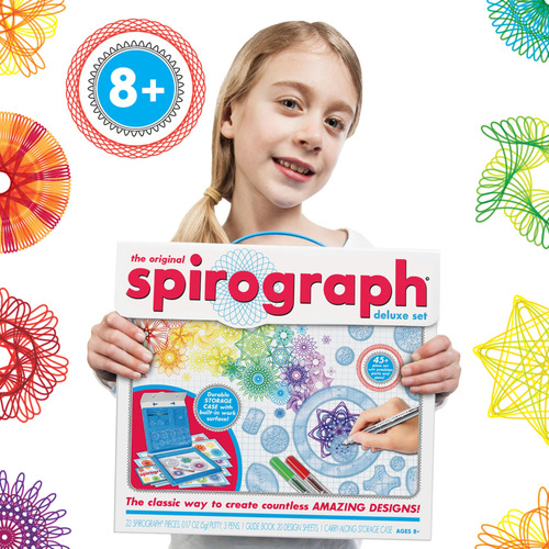 Juego De Diseño Spirograph Lujoso Colores Múltiples