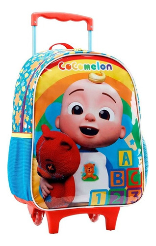 Mochila De Rodinhas Escolar Cocomelon 16 X 1900 Xeryus Cor Colorido