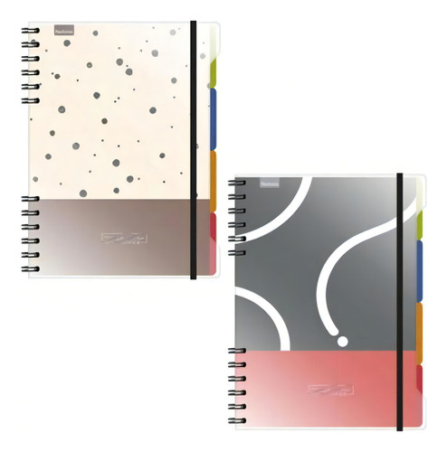 Caderno Espiral Capa Dura Médio 80 Folhas Prime Office - Red
