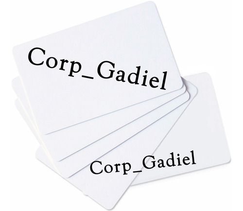 Tarjeta Pvc Para Carnets Y Sublimar.