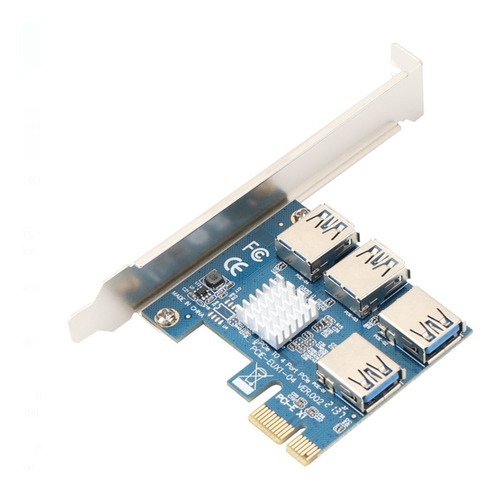 Riser Pci Express 1x A 4 Usb 3.0 Multiplica Tus Gpu