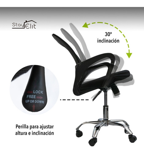 Imagen 3 de 8 de Silla Ejecutiva Oficina Ergonomica Sillón Para Escritorio