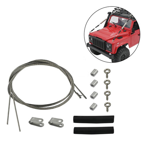 3 Cuerda De Acero For Mn90 1/12 Camión Rc Coche