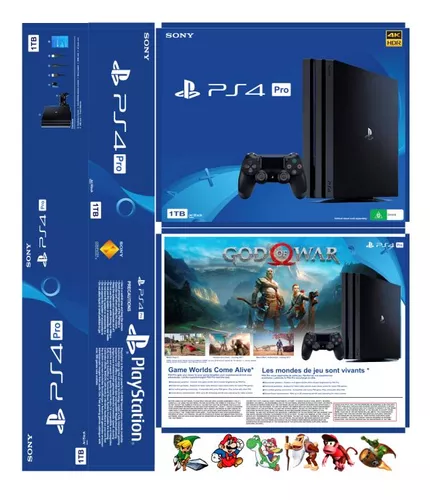 Sony Playstation 4 Pro 1tb Completo + 10 Jogos Ps4 Pro - Escorrega