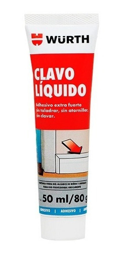No Más Clavos Wurth Clavo Líquido 0890 521