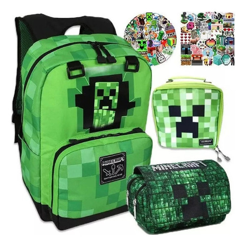 Mochila Minecraft de 103 peniques para adolescentes y niños, color Style 3