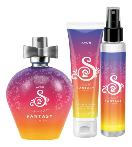 Perfume Secret Fantasy Stories Avon - Set Completo 