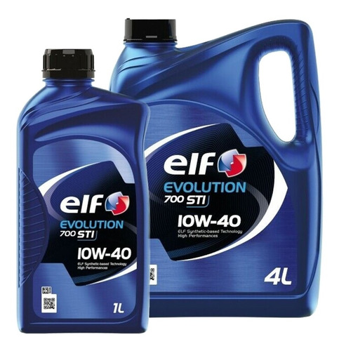 Kit X 5 Litros Aceite Semi Sintetico Elf Evolution 700 10w40