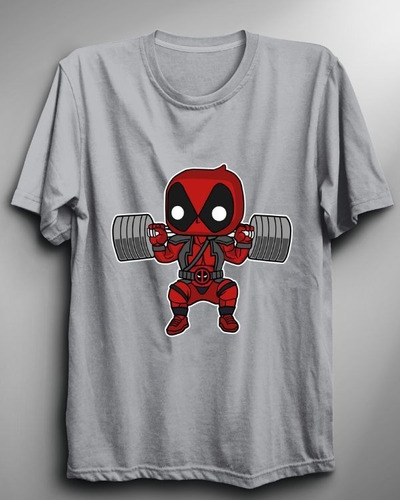 Polera De Mujer De Deadpool Barbell Body Builder