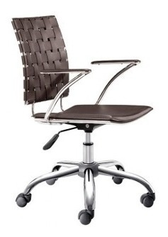 Silla De Oficina Modelo Criss Cross - Espresso Këssa Muebles