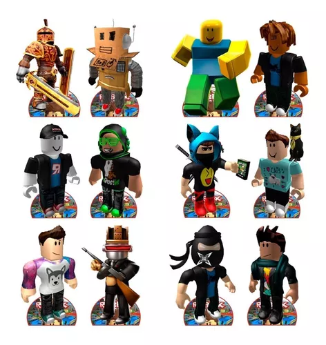 Decoração Roblox - 12 Displays De 20cm Totens