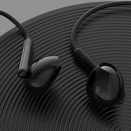 Fones De Ouvido Com Microfone E Fio Ezra Cor Preto Branco
