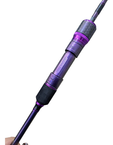 Caña Williamson Solid Carbon Sp Morada 6.3 Pies Jigging Color Violeta Oscuro