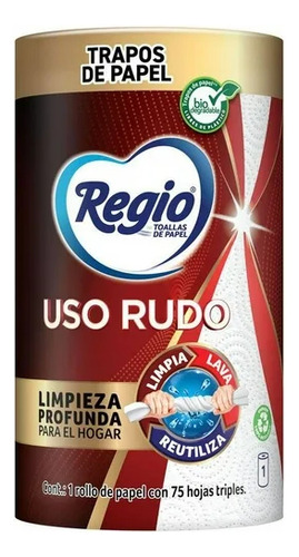 Rollo de cocina Regio Uso Rudo 80 paños