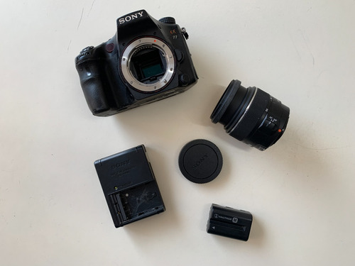 Câmera Sony Alpha A77 Slt-a77 + Lente 18-55mm Filma Full Hd (Usado)