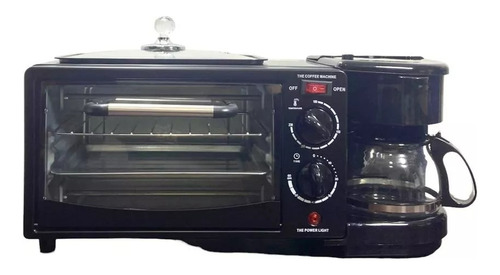 Horno Multifuncional 3 En 1 Parrillera Cafetera Desayunos
