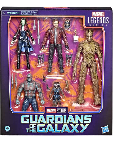 Legends Guardianes De La Galaxia - Juego De Figuras De Acci.