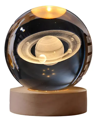 Lámpara Led 3d Esfera Proyector Saturno+obsequio Astronauta