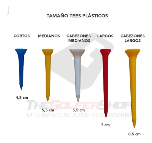 Tees Plásticos De Golf X 1000!!!!!