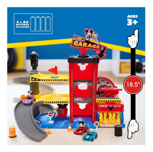 Disney Junior Mickey Mouse Ready Para Correr Garaje De Autos