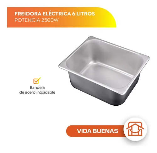 Freidora Profesional Freír Industrial Acero Inoxidable 6l