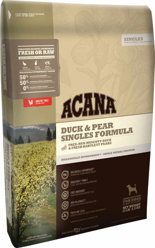 Acana Duck & Pear Pato Pera Perros Cachorros Adultos 5.9kg