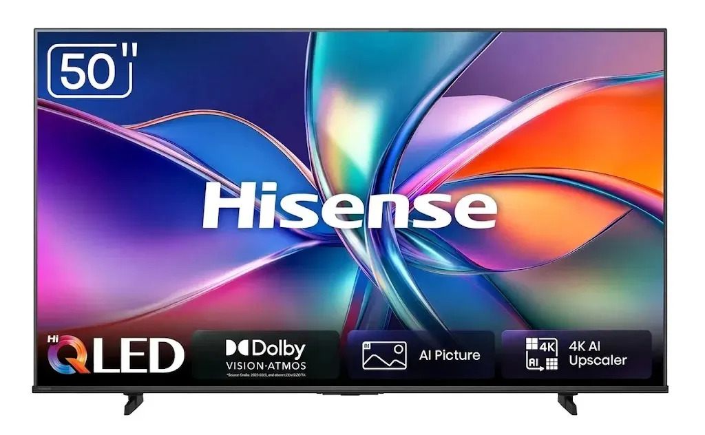 Smart TV Hisense HI-QLED 4K 50" Polegadas com Processador AI Dolby Vision Atmos e Compatibilidade Alexa