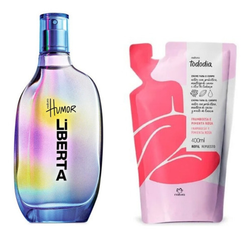 Perfume Humor Liberta + Rep Crema Frambuesa Natura