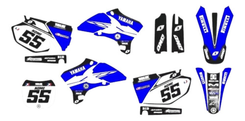 Kit Adesivo Moto Cross Trilha Yz 450f 250 2003 A 2005 Lm265