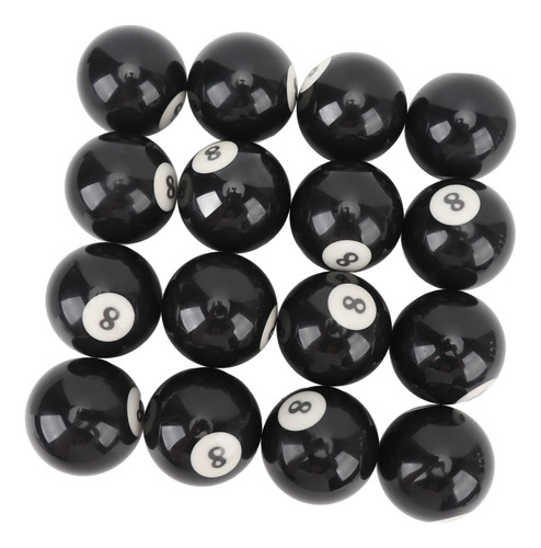 Billiard Eight Ball, 16 Unidades, Piscina De 2.3 Pulgadas De