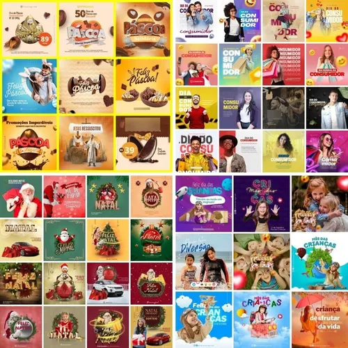 comprar Pack Canva Datas Importantes: 693 Artes Prontas Editáveis