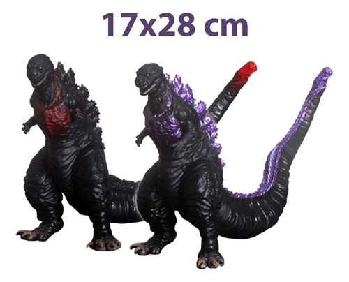 Set Figuras Shin Godzilla 2 Pzas Atomic Blast Gojira 17x28cm