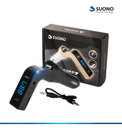 Imagen 2 de 10 de Receptor Bluetooth Usb Auto Microfono Manos Libres Fm 8 En 1