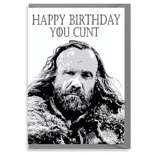 Game Of Thrones Birthday Card Rude And Offensive - The ...
