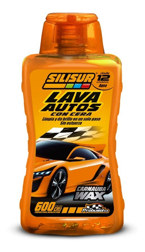 Imagen 1 de 3 de Shampoo Con Cera Carnauba Perfumado Silisur 600cc