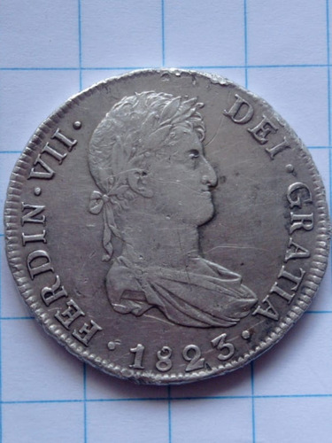 1 Real 1823 Fernando Vii Dei Gratia Moneda