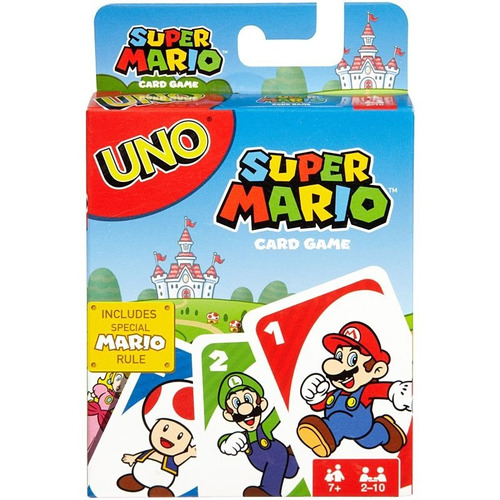 Juego De Cartas Uno Super Mario Mattel Español Original 