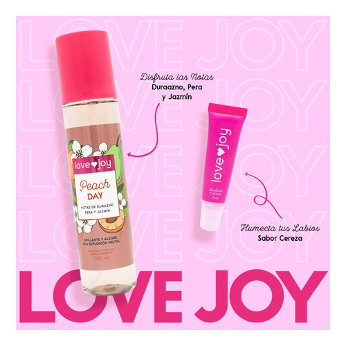 Kit Navidad Peach Day Love Joy By Bioscents 250ml
